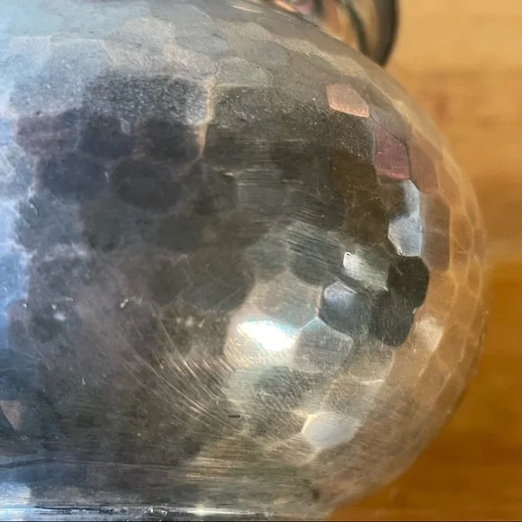 925 Hand Hammered Beer Pitcher Georgivs iii dei gratia Authentic Coin Embossed - Picture 10 of 14